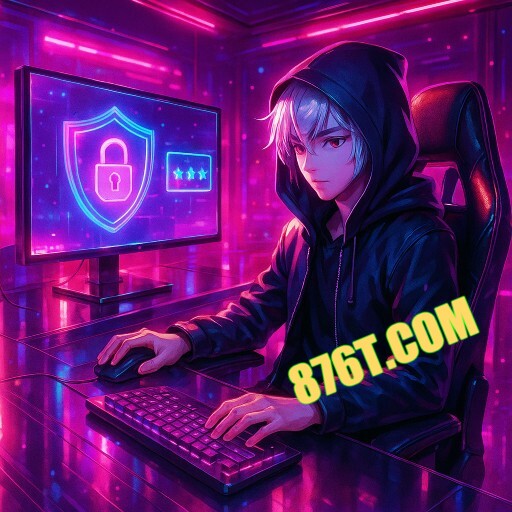 Imagem promocional da 876T realçando login ágil e ambiente de jogo seguro
